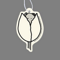 Paper Air Freshener Tag W/ Tab - Tulip Flower